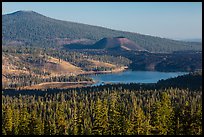 Prospect Peak, Cinder Cone, and Snag Lake. Lassen Volcanic National Park ( color)