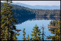 Juniper Lake and Mount Harkness. Lassen Volcanic National Park, California, USA.