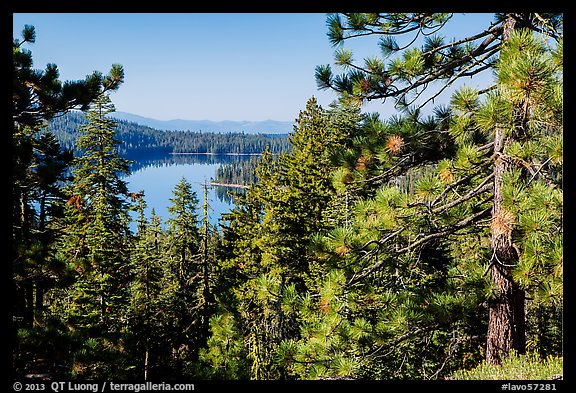 Juniper Lake from Inspiration Point. Lassen Volcanic National Park (color)