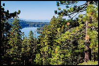 Juniper Lake from Inspiration Point. Lassen Volcanic National Park, California, USA.