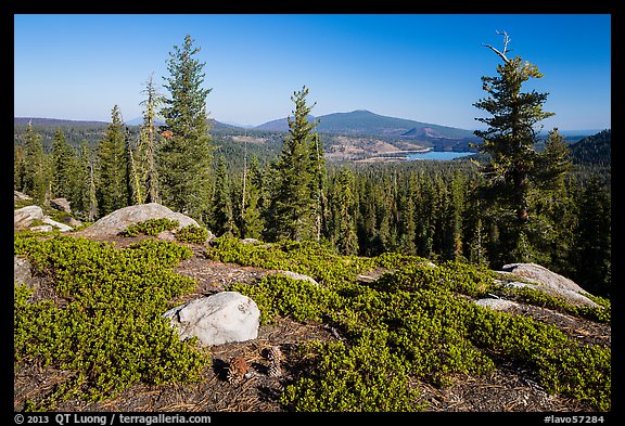 View from Inspiration Point. Lassen Volcanic National Park, California, USA.