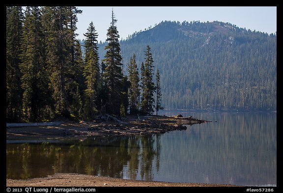 Mount Harkness above Juniper Lake. Lassen Volcanic National Park, California, USA.