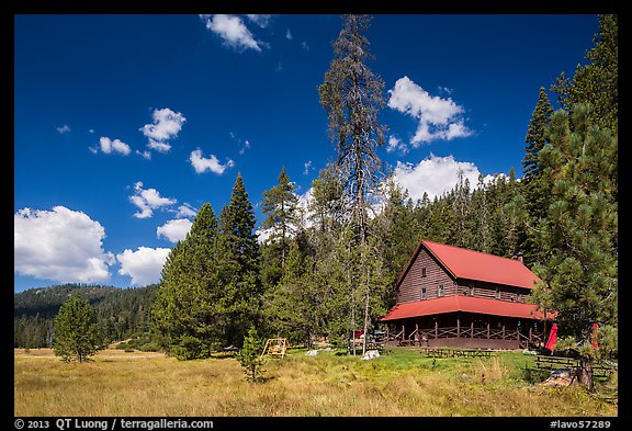 Drakesbad Ranch and Warner Valley. Lassen Volcanic National Park (color)