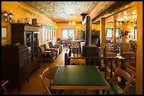 Lobby room, Drakesbad. Lassen Volcanic National Park, California, USA.