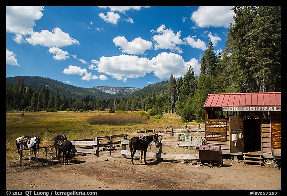 Corral, Drakesbad. Lassen Volcanic National Park (color)