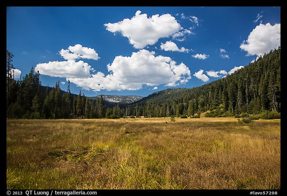 Drakesbad meadow, Warner Valley. Lassen Volcanic National Park (color)