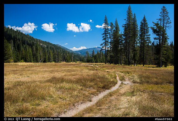 Trail, Warner Valley. Lassen Volcanic National Park (color)