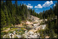 Hot Springs Creek, afternoon. Lassen Volcanic National Park, California, USA.