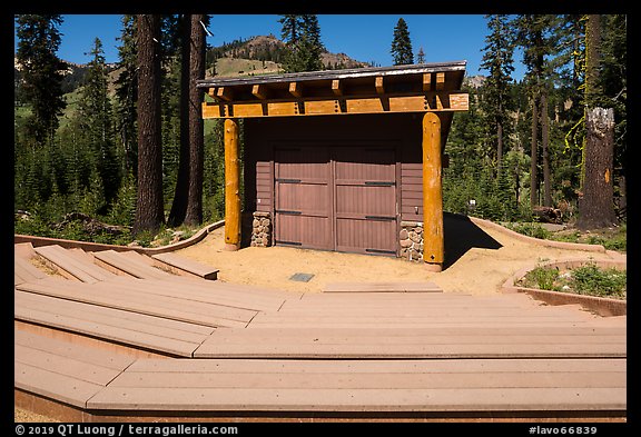 Amphitheater, Southwest campground. Lassen Volcanic National Park (color)