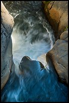 East Sulphur Creek dropping into pool. Lassen Volcanic National Park ( color)