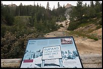 Sulphur Works interpretive sign. Lassen Volcanic National Park ( color)