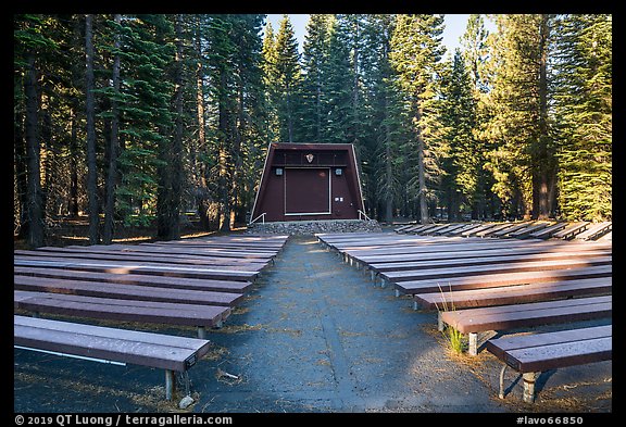 Amphitheater, Manzanita Lake Campground. Lassen Volcanic National Park (color)