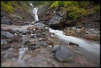 Creek and waterfall. Mount Rainier National Park ( color)