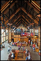 Inside Henry M Jackson Memorial Visitor Center. Mount Rainier National Park, Washington, USA. (color)