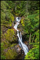 Deer Creek Falls. Mount Rainier National Park, Washington, USA.