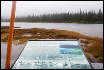 Reflection Lakes interpretive sign. Mount Rainier National Park ( color)