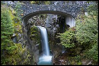 Stone Bridge and Christine Falls. Mount Rainier National Park ( color)