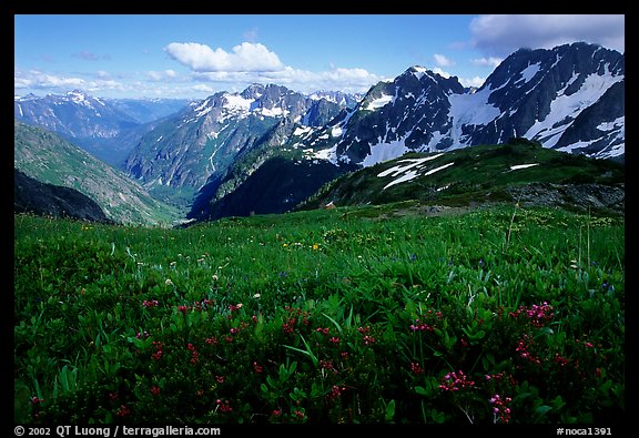 Stehekin Valley seen from Sahale Arm, North Cascades National Park. Washington, USA.