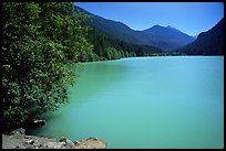 Diablo Lake, North Cascades National Park Service Complex,  North Cascades National Park Service Complex. Washington, USA. (color)