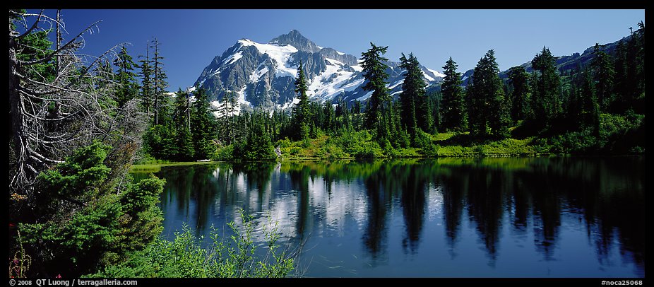 Mount Shuksan,  North Cascades National Park.  (color)
