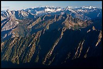 Picket range in the distance, North Cascades National Park.  ( color)