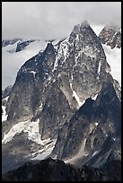 Early Morning Spires, North Cascades National Park.  ( color)