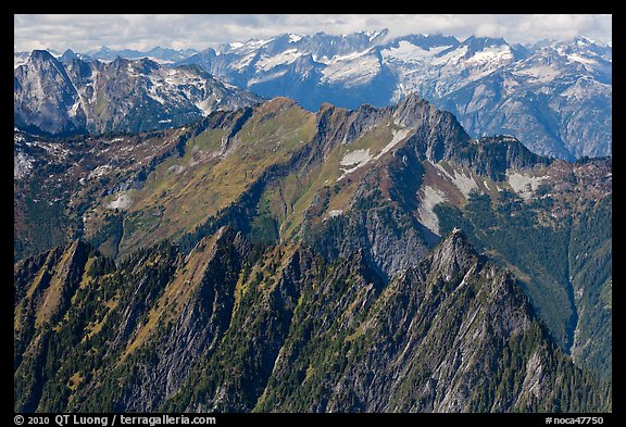 View towards the Pickets, North Cascades National Park. Washington, USA.