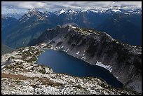 Hidden Lake and Glacier Wilderness Peaks, North Cascades National Park. Washington, USA.