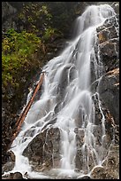 Waterfall along North Fork of the Cascade River, North Cascades National Park. Washington, USA.