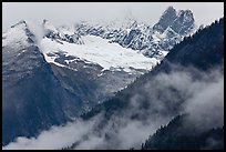 Picket Range from Mt Terror to Inspiration Peak, North Cascades National Park. Washington, USA.