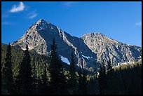 Greybeard Peak, morning, North Cascades National Park. Washington, USA.