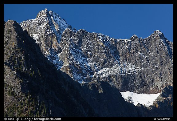 Mount Benazarino, morning, North Cascades National Park.  (color)