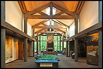 Inside Visitor Center, North Cascades National Park.  ( color)