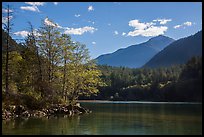 Gorge Lake, North Cascades National Park Service Complex.  ( color)