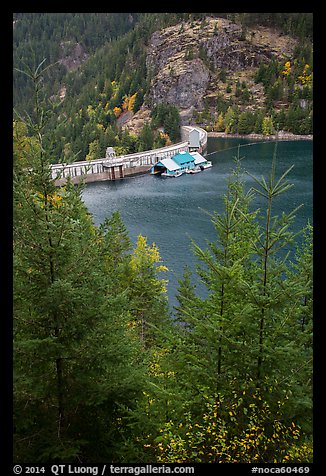 Ross Lake and dam, North Cascades National Park Service Complex. Washington, USA.