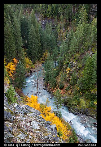 Agnes Creek from above, Glacier Peak Wilderness. Washington, USA.