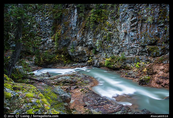 Agnes Creek in Agnes Gorge, Glacier Peak Wilderness. Washington, USA.