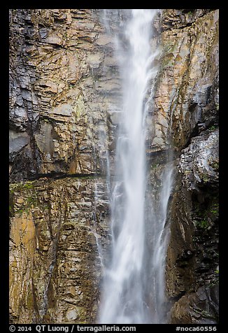 Upper Rainbow Falls, Stehekin, North Cascades National Park Service Complex.  (color)