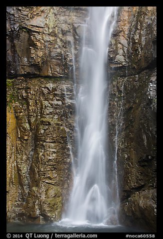 Base of Upper Rainbow Falls, Stehekin, North Cascades National Park Service Complex. Washington, USA.