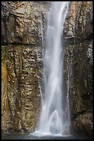 Base of Upper Rainbow Falls, Stehekin, North Cascades National Park Service Complex.  ( color)