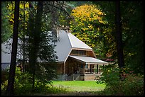 New schoolhouse, Stehekin, North Cascades National Park Service Complex.  ( color)