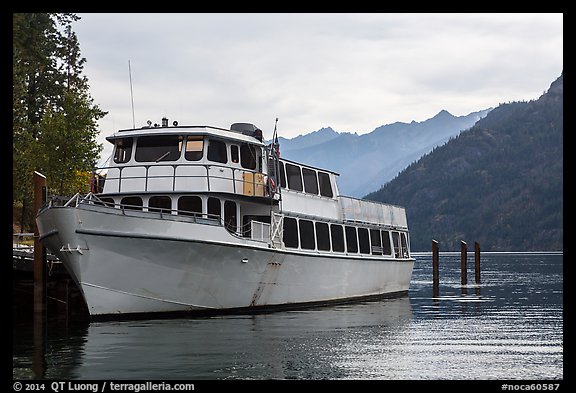 Lady of the Lake II, Stehekin, North Cascades National Park Service Complex.  (color)