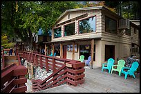 North Cascades Lodge, Stehekin, North Cascades National Park Service Complex.  ( color)