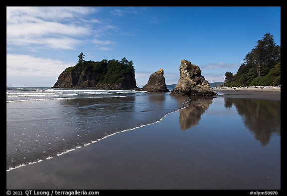 Ruby Beach, afternoon. Olympic National Park, Washington, USA.