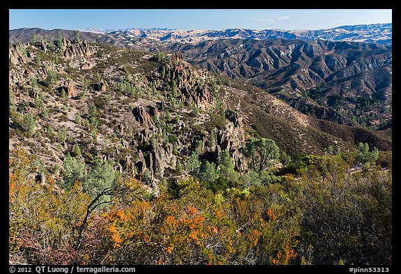 Gabilan Mountains. Pinnacles National Park, California, USA.
