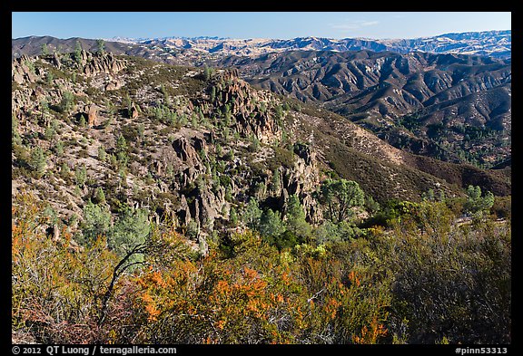 Gabilan Mountains. Pinnacles National Park (color)