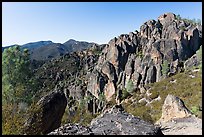High Peaks. Pinnacles National Park, California, USA. (color)
