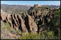 Monolith and colonnades. Pinnacles National Park ( color)