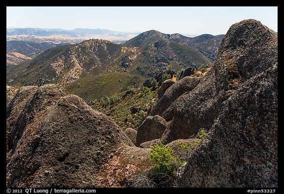 Gabilan Mountains landscape. Pinnacles National Park (color)