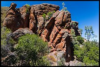 Cliff, Bear Gulch. Pinnacles National Park ( color)